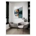 Αφηρημένα Κεραμικά Βάζα Με Ανακλάσεις Σε Γκρίζους Τόνους