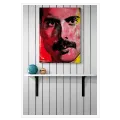 Πορτραίτο Ροκ Θρύλου Pop Art Κόκκινο Μαύρο