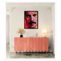 Πορτραίτο Ροκ Θρύλου Pop Art Κόκκινο Μαύρο