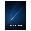 Πίνακας σε Καμβά Κομήτης Think Big Μπλε
