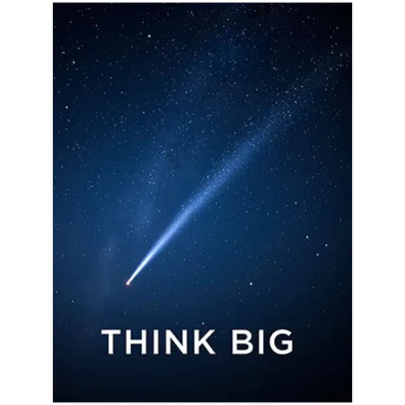 Πίνακας σε Καμβά Κομήτης Think Big Μπλε