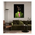 Stylish Doberman Dog Portrait Pop Art