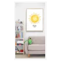 Φωτεινός Ήλιος με Φράση Shine On Κίτρινος Καμβάς