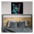 Ψυχεδελική Γάτα Pop Art Neon Χρώματα
