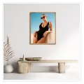 Woman in Swimsuit Summer Fashion Blue