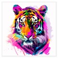 Τίγρης: Έκρηξη Χρωμάτων – Pop Art Ζωγραφική