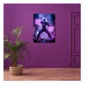 Futuristic Cyberpunk Superhero Sci-Fi Purple Neon