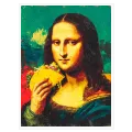 Μόνα Λίζα με Τάκο Χιουμοριστικός Πίνακας Pop Art