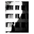 Ασπρόμαυρο Αστικό Τοπίο Ανθρώπινη Σιλουέτα Φως Σκιά