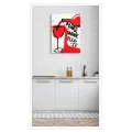 Ποτήρι Κόκκινο Κρασί Pop Art Πίνακας