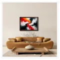 Abstract Dynamic Swirl Modern Impasto Composition