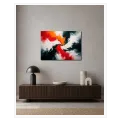 Abstract Dynamic Swirl Modern Impasto Composition