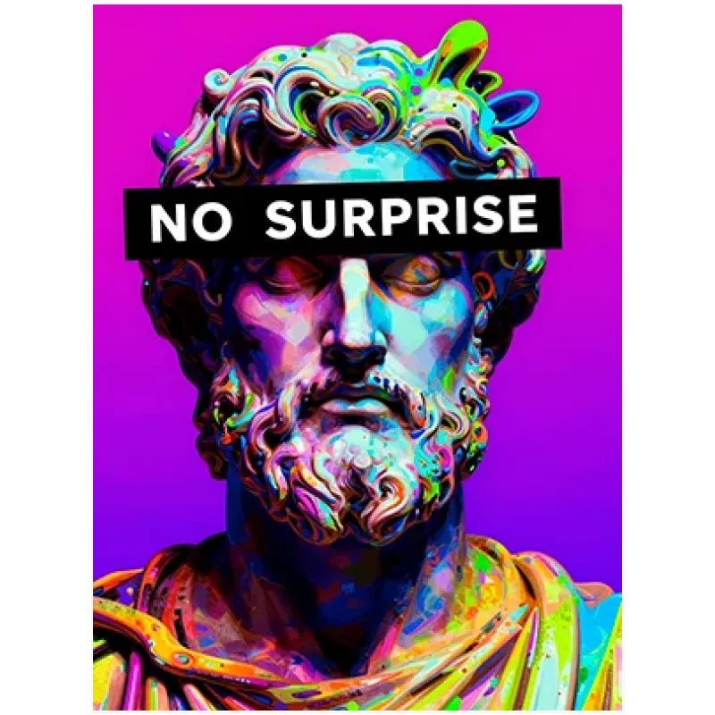 Άγαλμα Pop Art με Ψυχεδελικά Χρώματα