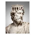 Classical Ancient Statue Temple Bust Fine Art