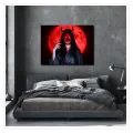 Japanese Oni Mask Blood Red Moon Fantasy