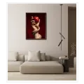 Χέρι με Μήλο και Φίδι Ατμοσφαιρικό Κόκκινο