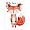Παιδική Αλεπού Ακουαρέλα Be Brave Κεραμιδί