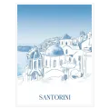 Σαντορίνη Γαλάζιο Σκίτσο Αρχιτεκτονική Τοπίο