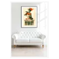 Classical Statue Ancient Temple Abstract Art Print