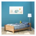 Little Elephant with Star Nursery Canvas