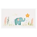 Little Elephant with Star Nursery Canvas