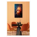 Bioluminescent Deep Sea Fish Glowing Orange Blue Art