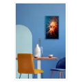 Bioluminescent Deep Sea Fish Glowing Orange Blue Art