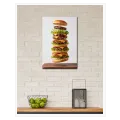Floating Giant Layered Burger Modern Food Art