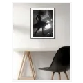 Dynamic Dancing Figure Black and White Art Print