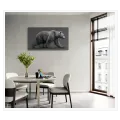 Dynamic Bear Scribble Line Art In Charcoal Grey