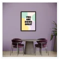 Πίνακας You Are Doing Great Παστέλ Αφηρημένα Σχήματα