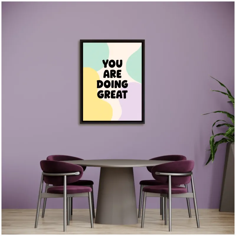 Πίνακας You Are Doing Great Παστέλ Αφηρημένα Σχήματα