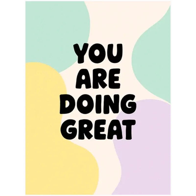Πίνακας You Are Doing Great Παστέλ Αφηρημένα Σχήματα