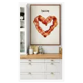 Bacon Heart Pop Art Food Illustration Print
