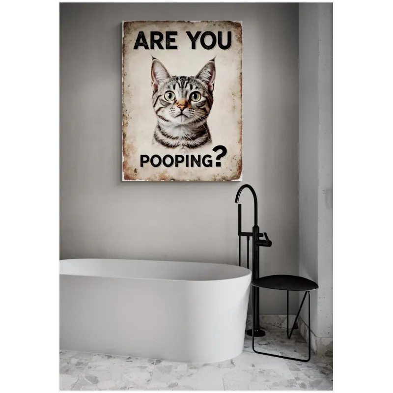 Γάτα με Χιουμοριστική Ατάκα Vintage Μπεζ