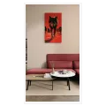 Wolf Pack Dynamic Artwork Red Background