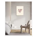 Print Agapi Mou Typography Romantic Red