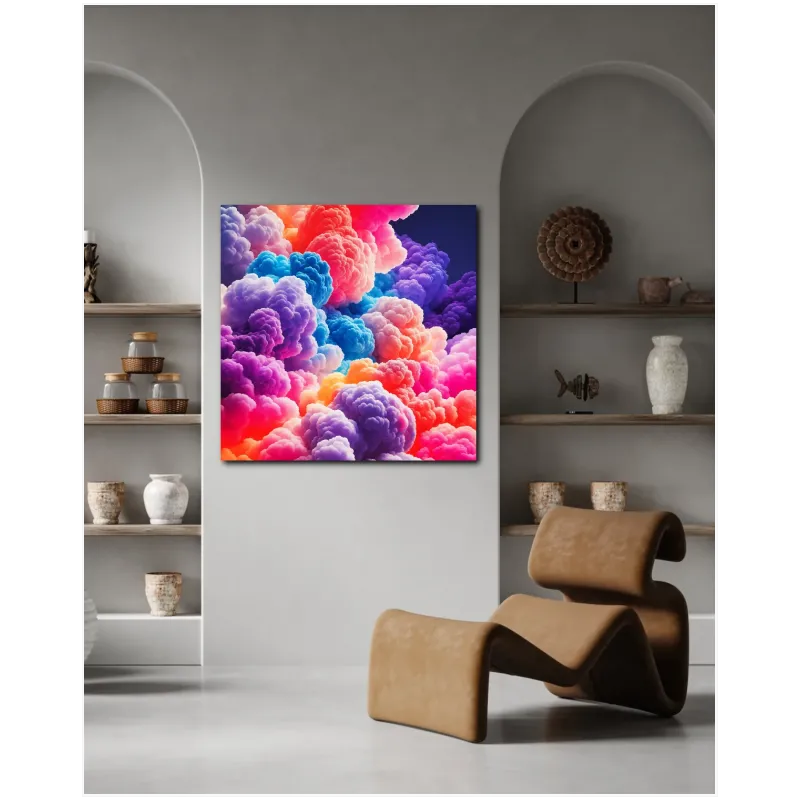 Πολύχρωμα Αφηρημένα Σύννεφα Over Cloud Dreamscape
