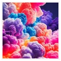 Πολύχρωμα Αφηρημένα Σύννεφα Over Cloud Dreamscape