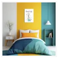 Cute Giraffe Hearts Watercolor Kids Wall Art