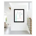 Αφηρημένο Πορτραίτο Κανίς Minimal Line Art