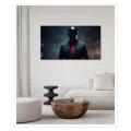 Futuristic Character in Suit Sci-Fi Dark Elegant