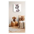 Cute Baby Zebra Cartoon Kids Illustration