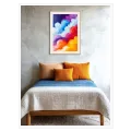 Vibrant Sunset Clouds Expressive Oil Painting Canvas