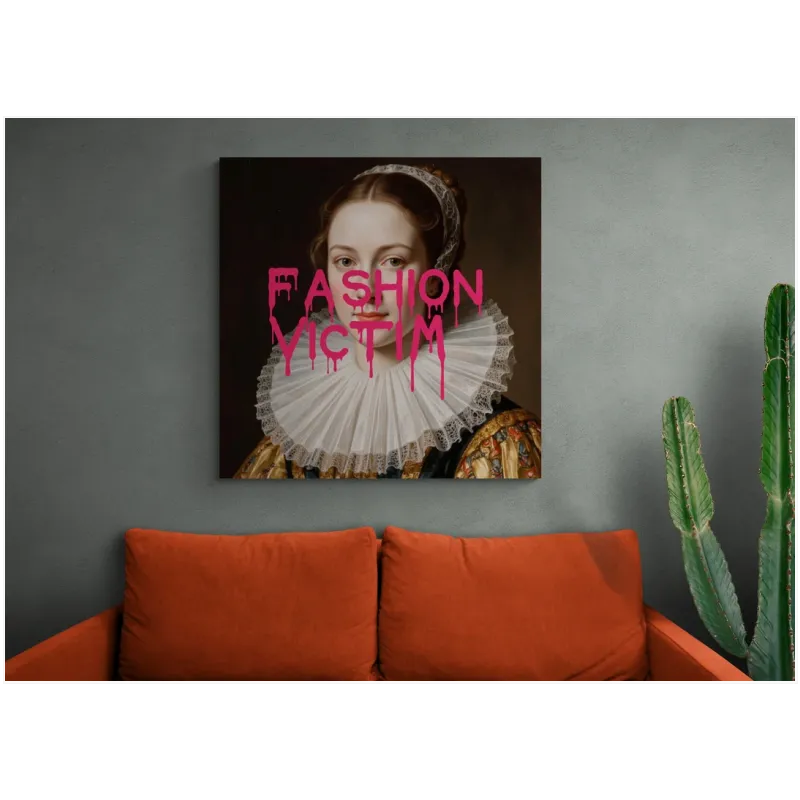 Πορτραίτο Αναγέννησης Fashion Victim Pop Art Ροζ