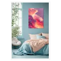Abstract Ethereal Cloudscape Painting in Pink and Purple Shades