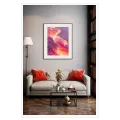 Abstract Ethereal Cloudscape Painting in Pink and Purple Shades
