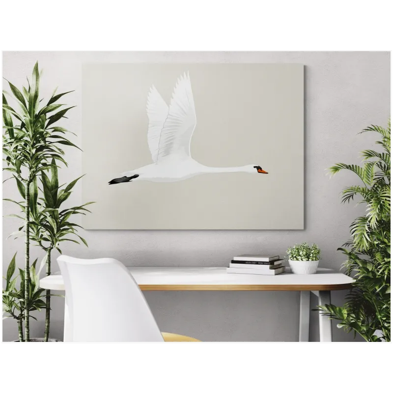 Λευκός Κύκνος σε Πτήση Minimal Design