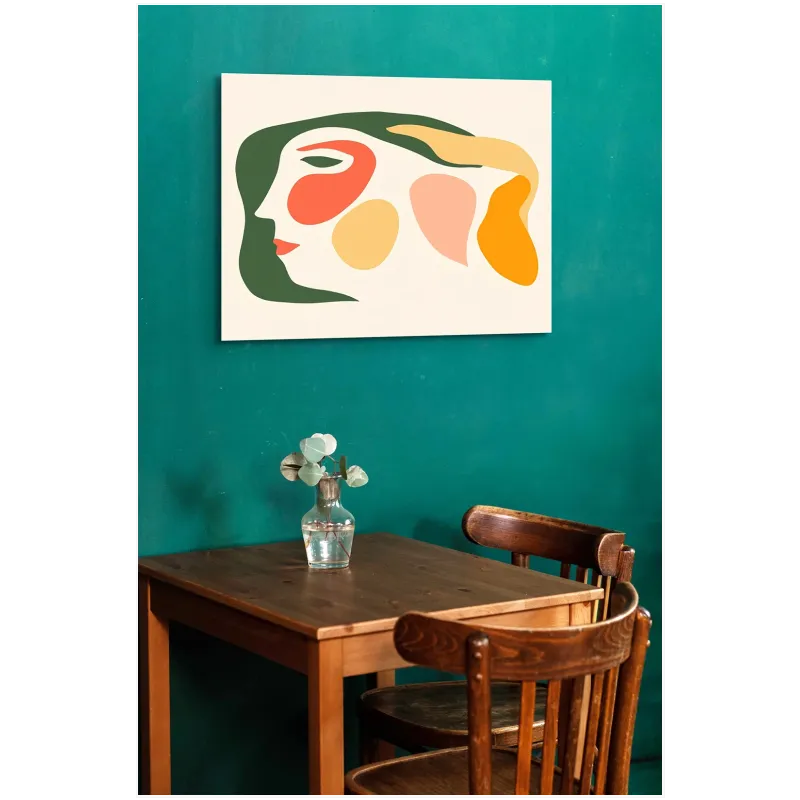 Αφηρημένο Γυναικείο Πορτραίτο Μοντέρνο Matisse Πράσινο