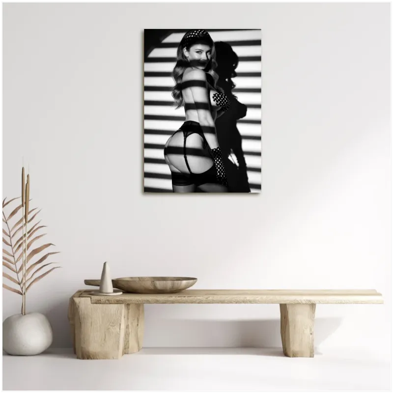 Vintage Glamour Woman Black and White